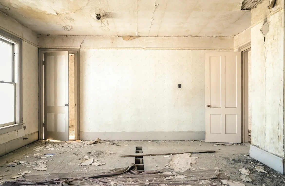 Waste disposal crew managing a cleanout project in Hopedale